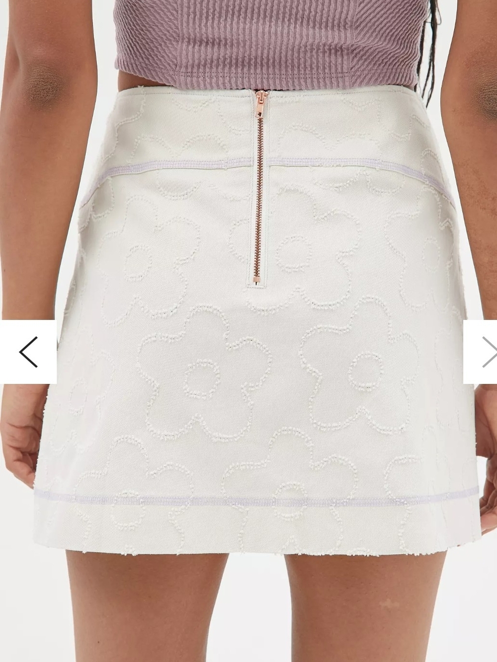 Urban Outfitters Skirt In Sunny Distressed Denim Mini Skirt Size S - Picture 4 of 9